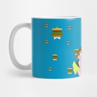 Green Girl - I love to save world & save life. Mug